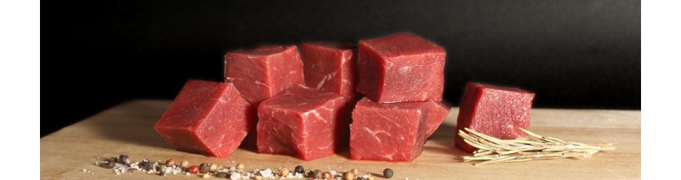 Morceaux de viande pour brochettes