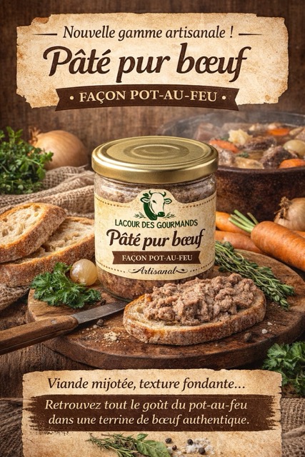 Pâté pur bœuf façon pôt-au-feu