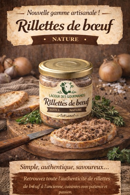Rillettes de bœuf nature